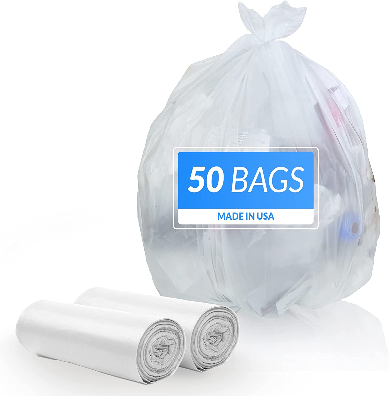 50bags,55-60 Gallon Trash Bags Heavy Duty, 150 Bags